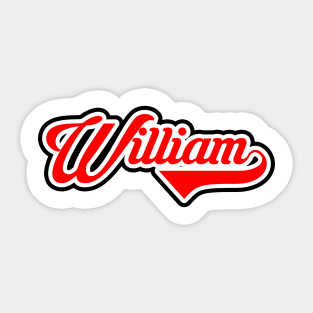 WILLIAM Sticker